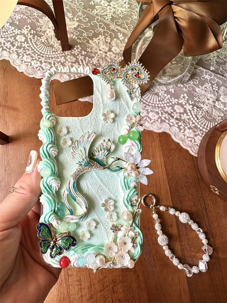 New Chinese-style phone cases (with phoenix elements)
