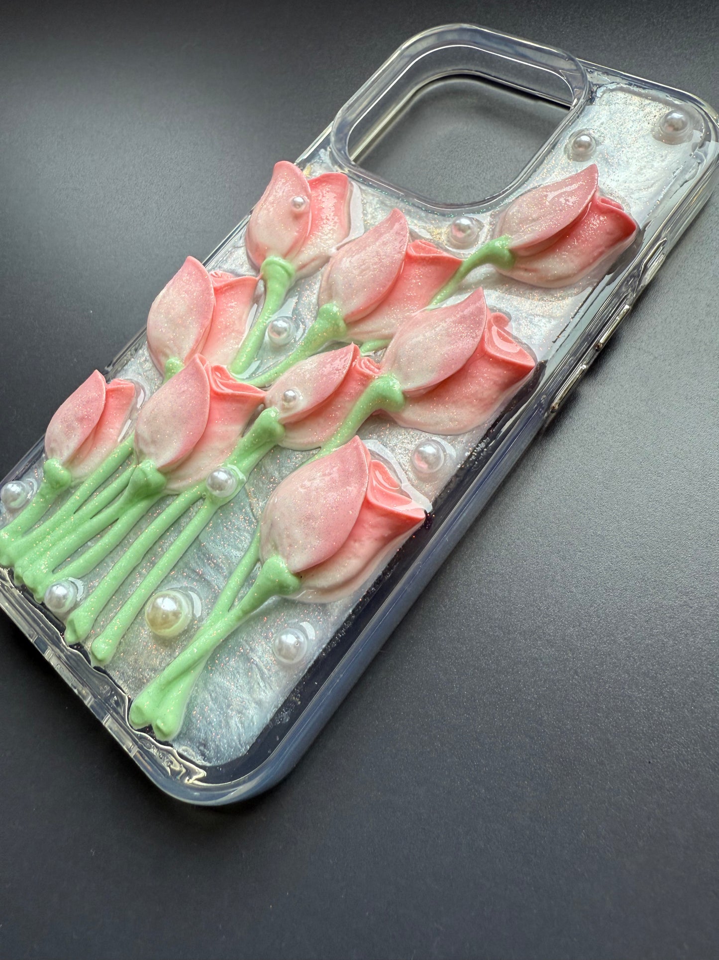 Phone case - Flowers (pink)