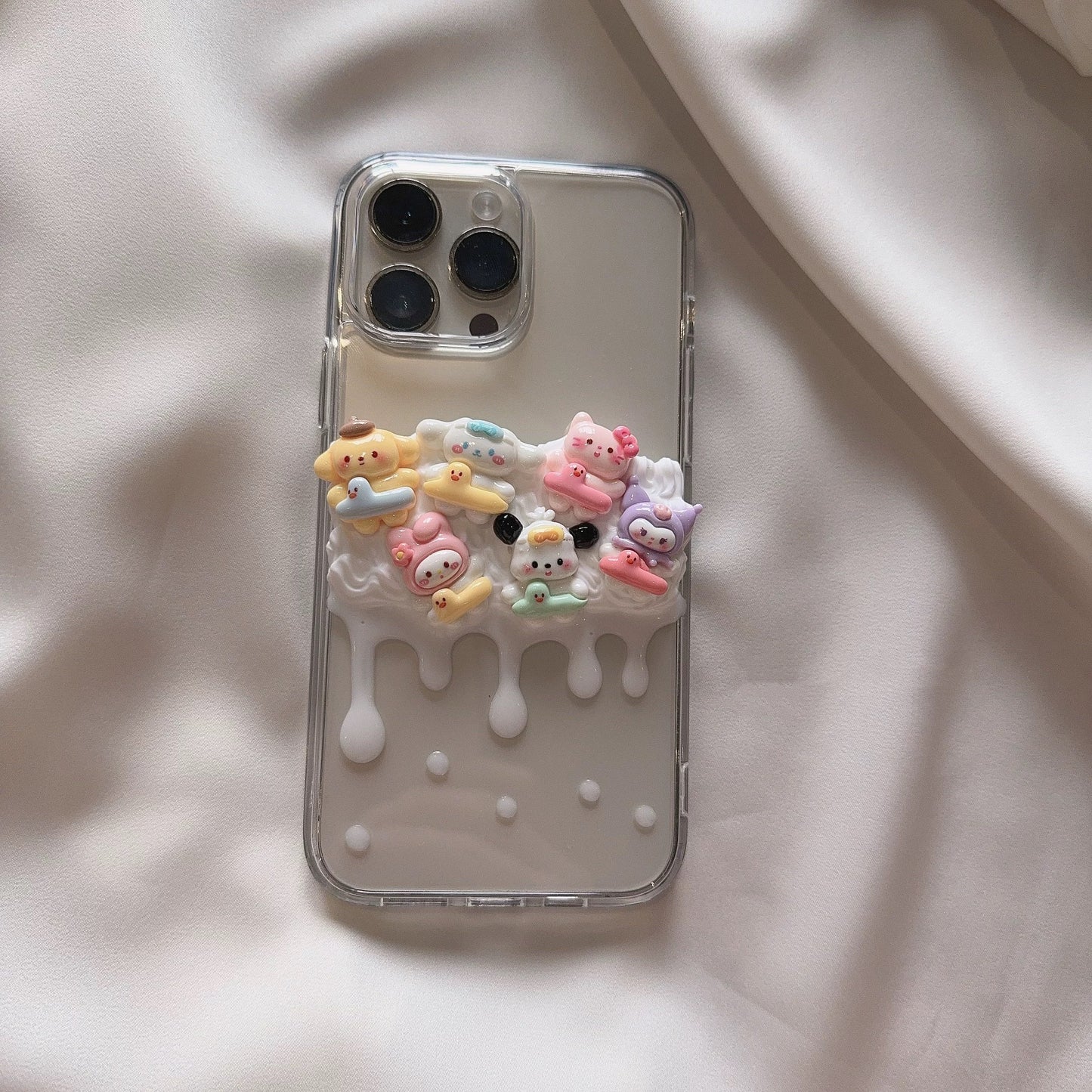 Phone cases with cartoon figures (Kuromi)