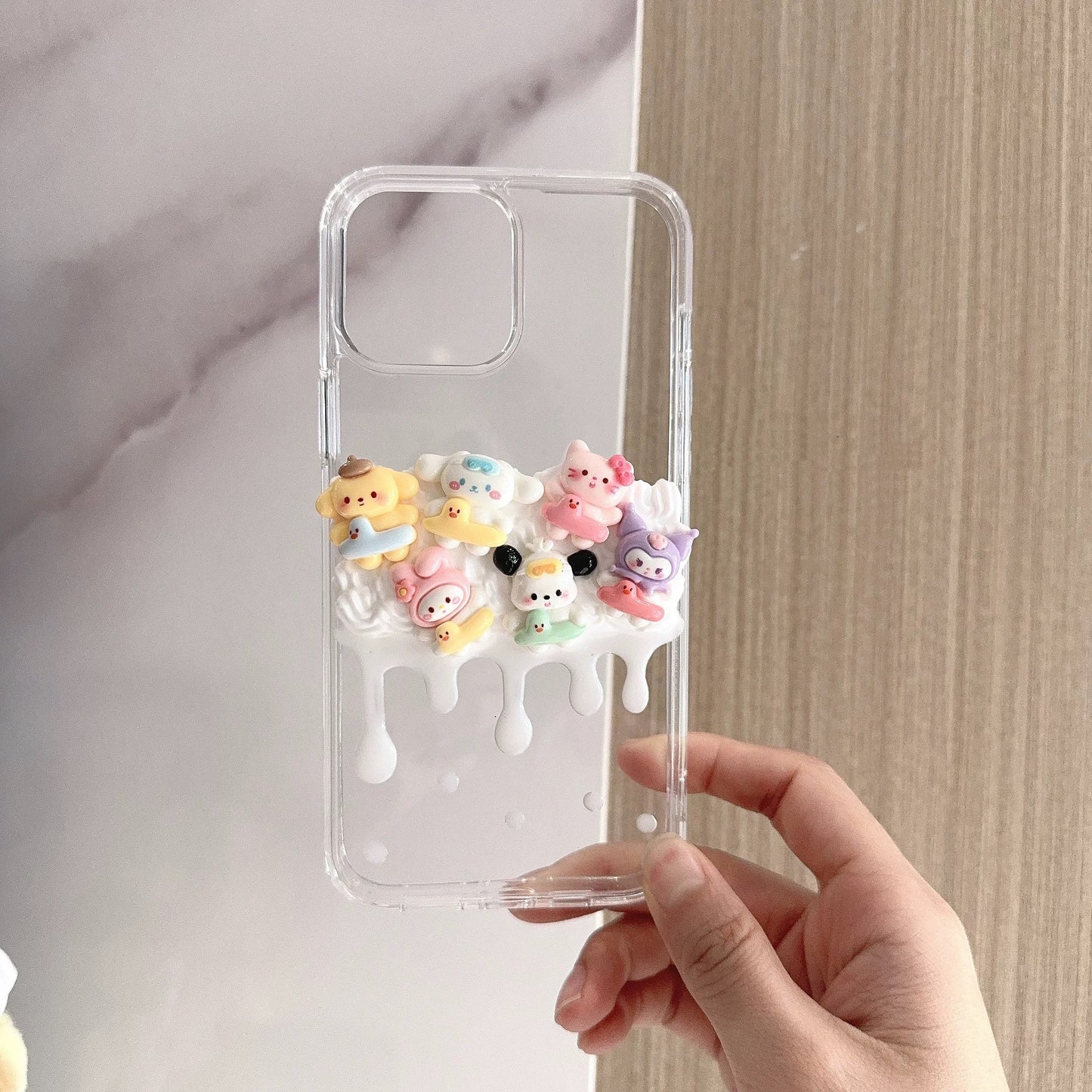 Phone cases with cartoon figures (Kuromi)