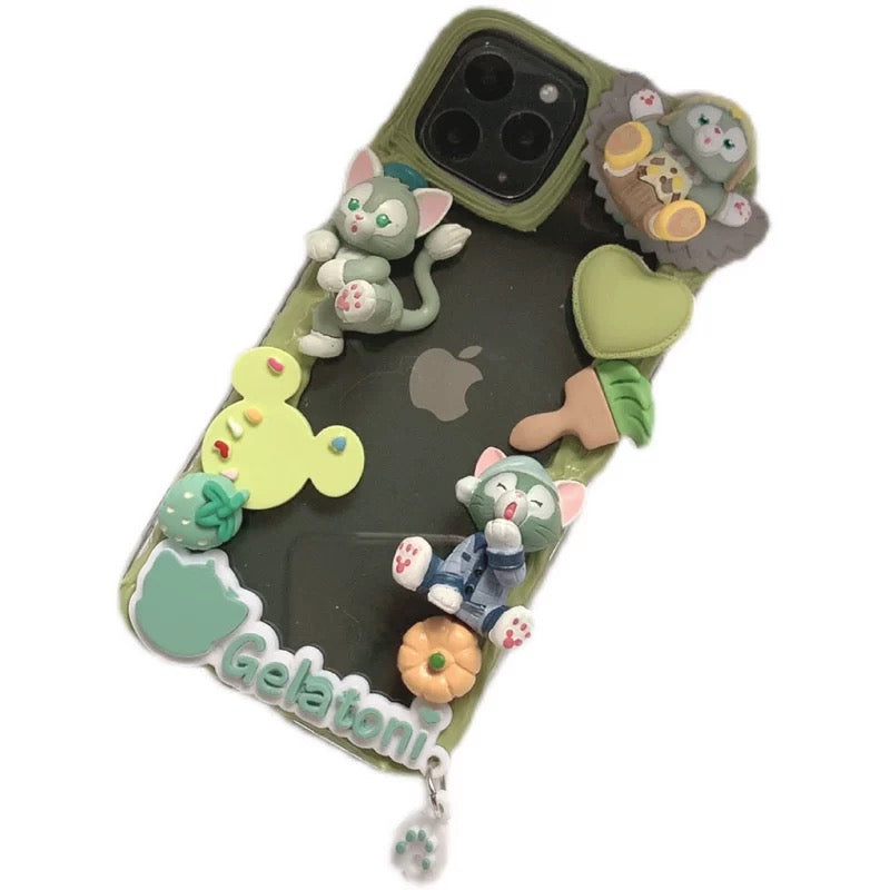 Phone cases with cartoon figures (Duff and his friends - Gelatoni)
