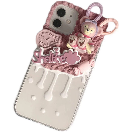 Phone case with cartoon figures ( Duffy and his friends - ShellieMay)