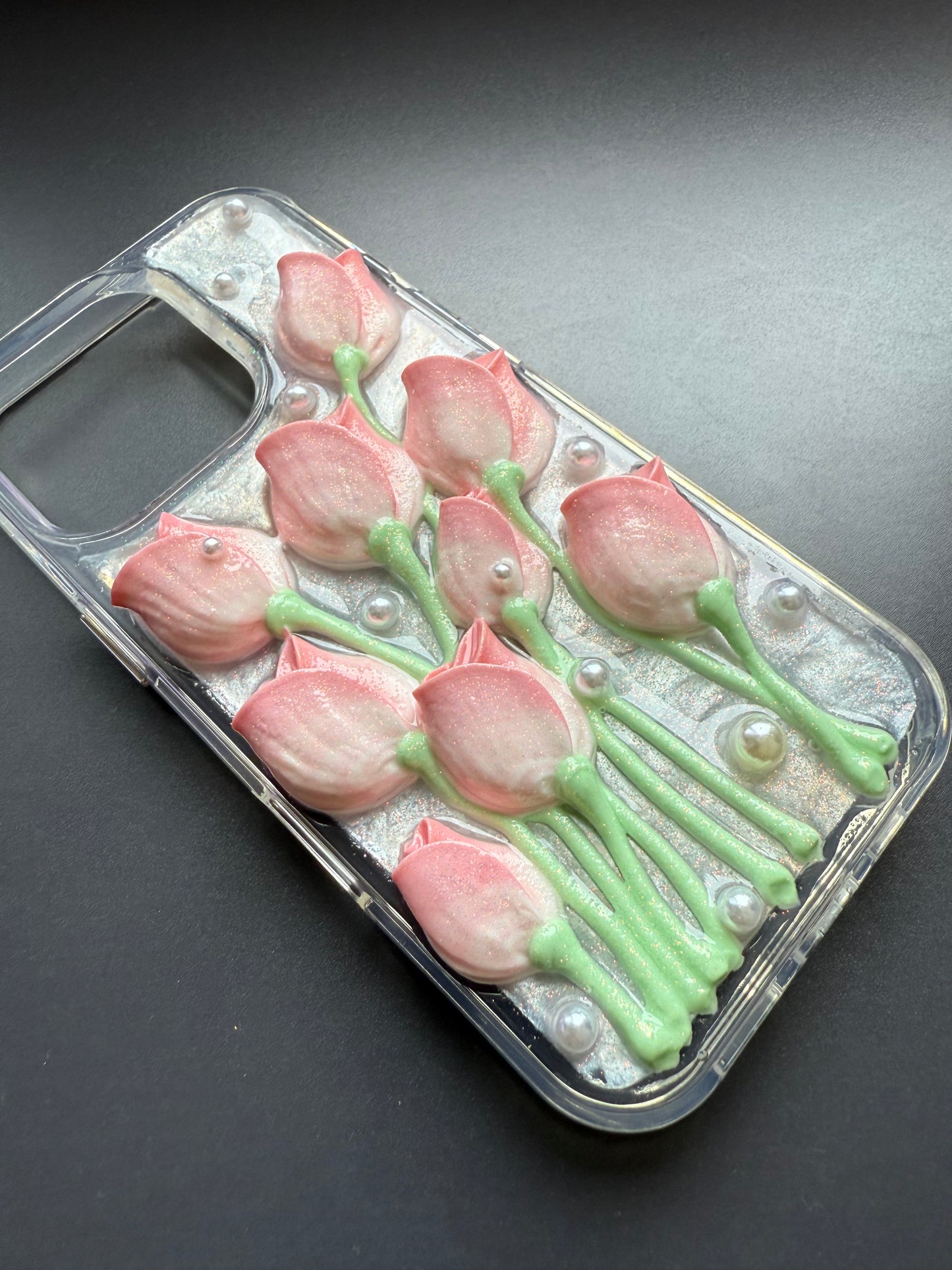 Phone case - Flowers (pink)