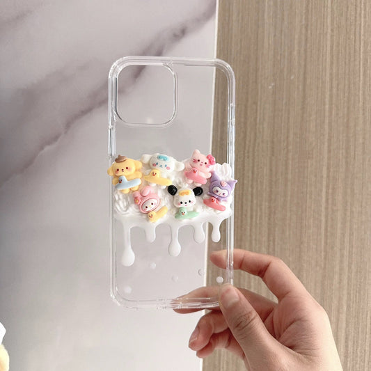 Phone cases with cartoon figures (Kuromi)