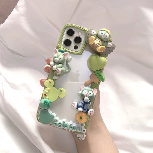 Phone cases with cartoon figures (Duff and his friends - Gelatoni)