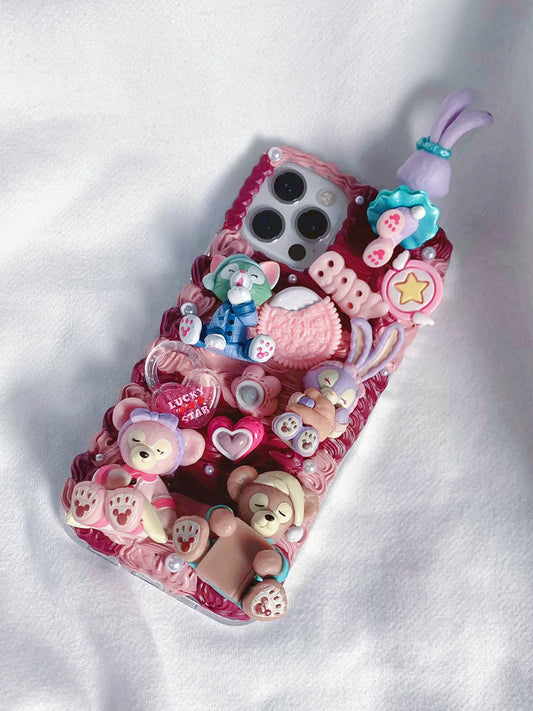 Phone cases with cartoon figures ( Duffy and his friends - Stellalou)
