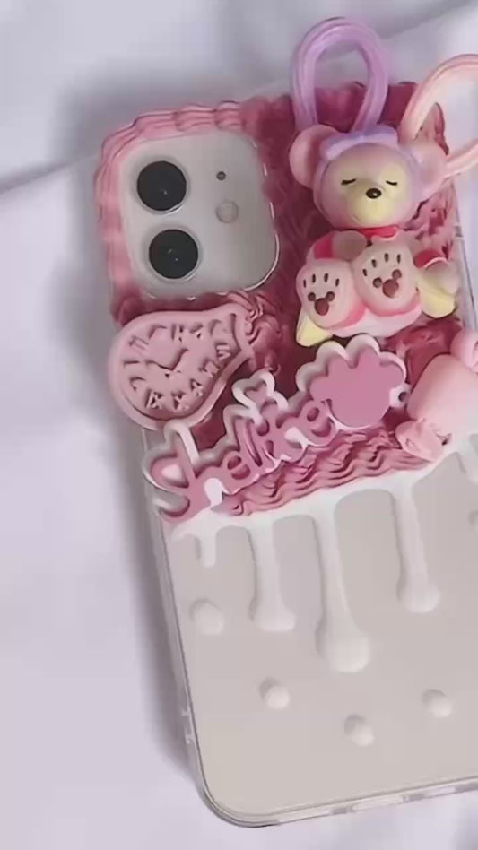 Phone case with cartoon figures ( Duffy and his friends - ShellieMay)